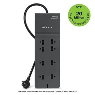 Belkin Power Strip Surge Protector with 12 AC Outlets