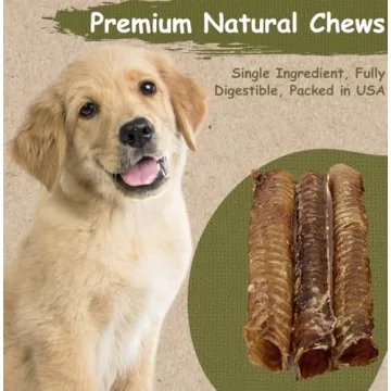 Top Dog Chews Beef Trachea Chews - Natural Dog Treats