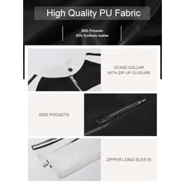 Trendy Tankaneo Womens Faux Leather Jacket for Casual Wear