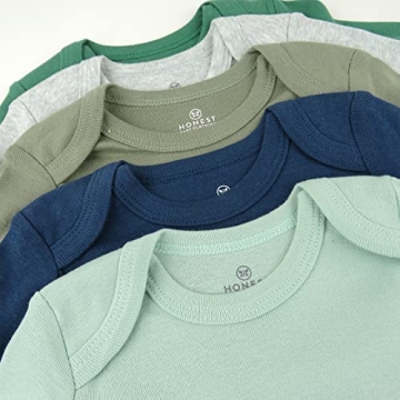 HonestBaby Organic Cotton Bodysuits Multi Pack for Babies