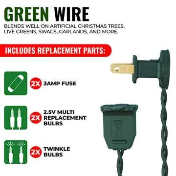 612 Vermont 100 Clear Twinkle Lights for Festive Decor