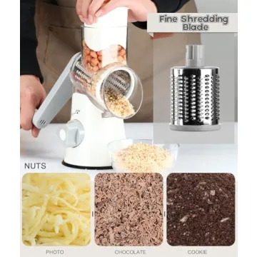 Ourokhome Rotary Cheese Grater for Effortless Kitchen Shredding