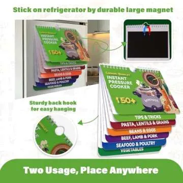 150+ Foods Instant Pot Magnetic Cheat Sheet Magnet - Instant Pot Accessories, Pressure Cooker Cooking Guide, Quick Reference Instapot Cookbooks, Kitchen Gifts for Women