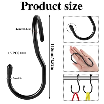 BESARME 15 Pack Unique Twist Design Purse Hanger