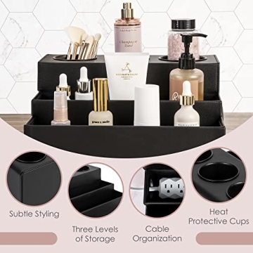 Stylish Hair Tool Organizer for Beautiful Bathrooms