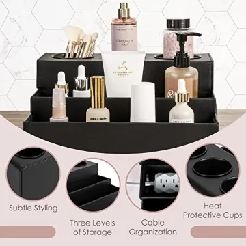 Stylish Hair Tool Organizer for Beautiful Bathrooms