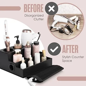 Stylish Hair Tool Organizer for Beautiful Bathrooms