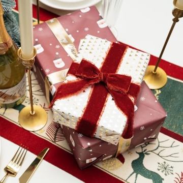 Keypan Rust Red Velvet Ribbon 1-1/2 Inch Handmade Quality