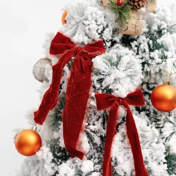 Keypan Rust Red Velvet Ribbon 1-1/2 Inch Handmade Quality