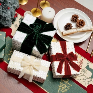 Keypan Rust Red Velvet Ribbon 1-1/2 Inch Handmade Quality