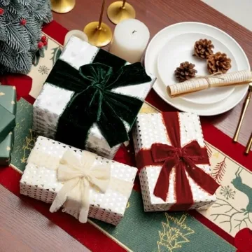 Keypan Rust Red Velvet Ribbon 1-1/2 Inch Handmade Quality