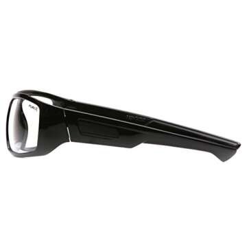 Pyramex Safety Furix Safety Glasses, Black Frame/Clear Anti-Fog, one size