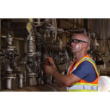 Pyramex Safety Furix Safety Glasses, Black Frame/Clear Anti-Fog, one size