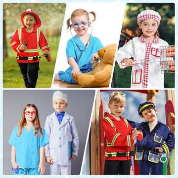DISHIO Kids Dress Up Costumes for Pretend Play Fun