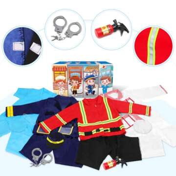 DISHIO Kids Dress Up Costumes for Pretend Play Fun