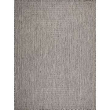 Adiva Rugs Outdoor Indoor Area Rug, Weather Resistant, Easy to Clean, Stain Resistant Floor Mat for ...