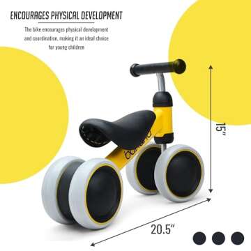 Banana Bike Balance Bike for Kids 2-6 Adjustable Fun