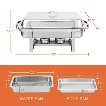 Stainless Steel Chafing Dish Set for Elegant Catering