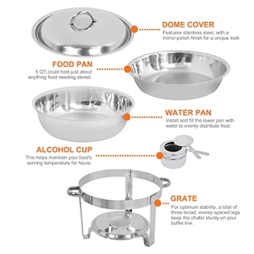 Stainless Steel Chafing Dish Set for Elegant Catering