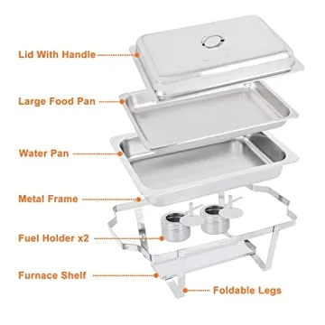 Stainless Steel Chafing Dish Set for Elegant Catering