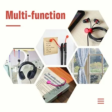 Rich&Ray Magnetic Silicone Cable Ties Organizer 10 Colors