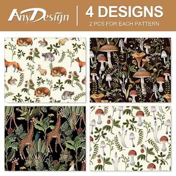 ChicRosa Animal Themed Wrapping Paper – 8 Sheets