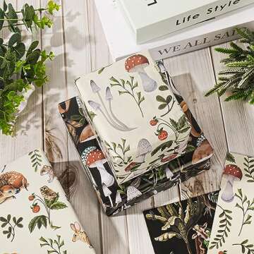 ChicRosa Animal Themed Wrapping Paper – 8 Sheets