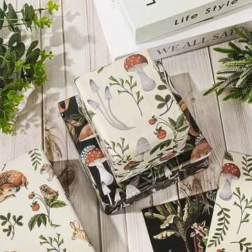 ChicRosa Animal Themed Wrapping Paper – 8 Sheets