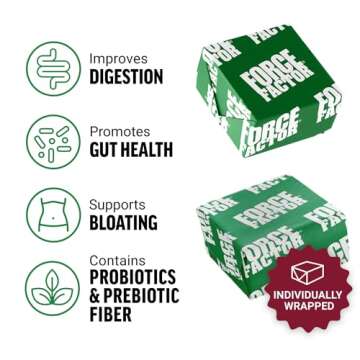 FORCE FACTOR Smarter Greens Superfood Chews, Greens and Superfoods with Probiotics, Antioxidants, an...