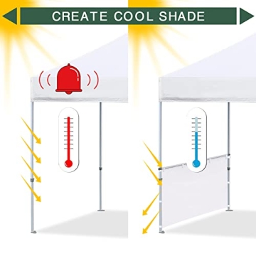Eurmax SunWall for 10x10 Canopies - UV Protection & Versatile