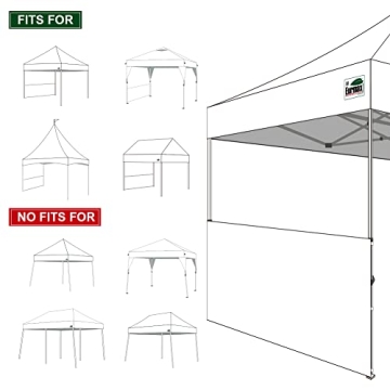 Eurmax SunWall for 10x10 Canopies - UV Protection & Versatile