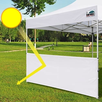 Eurmax SunWall for 10x10 Canopies - UV Protection & Versatile