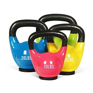 MBAT Vinyl Coated Kettlebells Durable Fitness Weights