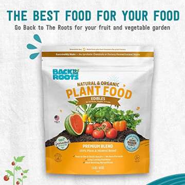 Back to the Roots Edibles Plant Food - Organic, Stronger Roots with Mycorrhizae