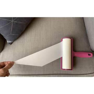 Metkix Giant Lint Roller 6.3" | Extra Sticky Pet Hair Remover