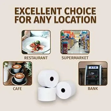 (10) Gorilla Supply 55gsm 3 1/8 x 230 Thermal Paper Receipt Roll Clover Station Solo Duo TM-T88 T20 T90 Bixolon SRP-350 370, 3.125 x 230 ft Cash Register Paper, BPA Free, 10 Rolls