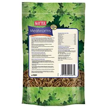 Kaytee Wild Bird Food Mealworms For Bluebirds, Wrens, Robins, Chickadees, Woodpeckers, Cardinals & C...