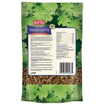 Kaytee Wild Bird Food Mealworms For Bluebirds, Wrens, Robins, Chickadees, Woodpeckers, Cardinals & C...