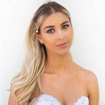 PAVOI Personalized Yellow Gold Initial Necklace for Women