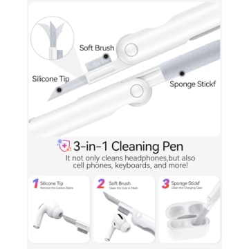 Silicone Replacement Ear Tips for AirPods Pro with Cleaning Tool