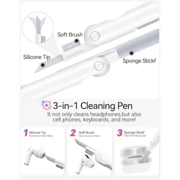 Silicone Replacement Ear Tips for AirPods Pro with Cleaning Tool