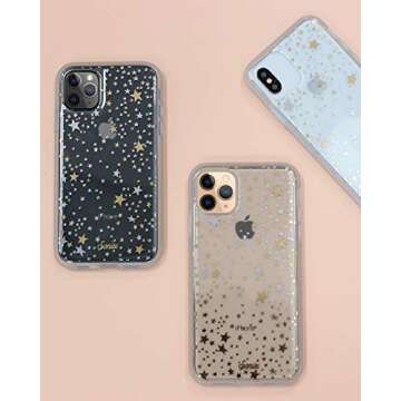 Sonix Starry Night Case for iPhone 11 [10ft Drop Tested] Protective Gold Silver Stars Clear Case for Apple iPhone 11
