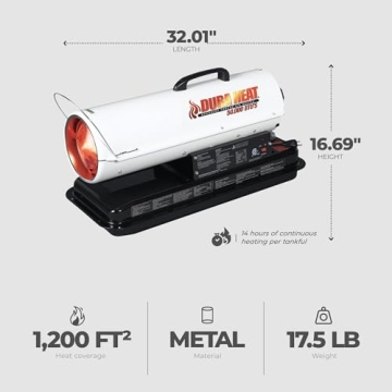 Dura Heat DFA50 50K BTU Multi-Fuel Forced Air Heater