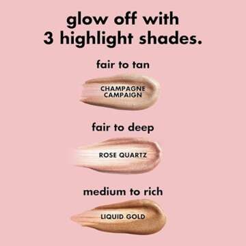 e.l.f. Halo Glow Highlight Beauty Wand, Liquid Highlighter Wand For Luminous, Glowing Skin, Buildable Formula, Vegan & Cruelty-free, Liquid Gold