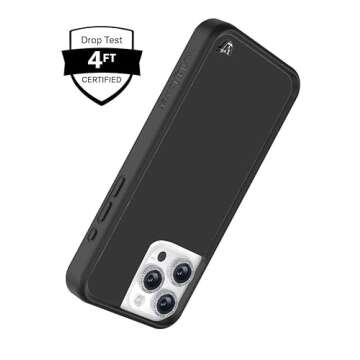 Wildflower Cases - On Pointe, Compatible with Apple iPhone 16 Pro | Pink White Bows Wf Girl Aesthetic Ballet Cute Trendy - Protective Black Bumper, 4ft Drop Test Certified, Women Owned Small Business