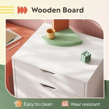 DEVAISE 7-Drawer Chest Storage Dresser Cabinet with Wheels