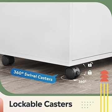 DEVAISE 7-Drawer Chest Storage Dresser Cabinet with Wheels