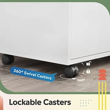 DEVAISE 7-Drawer Chest Storage Dresser Cabinet with Wheels