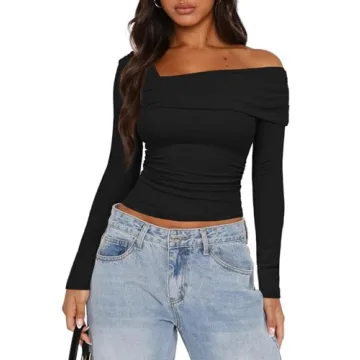 Darong Y2K Off Shoulder Top - Stylish & Comfortable