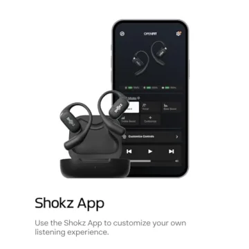 SHOKZ OpenFit Wireless Earbuds with Microphone and Fast Charging